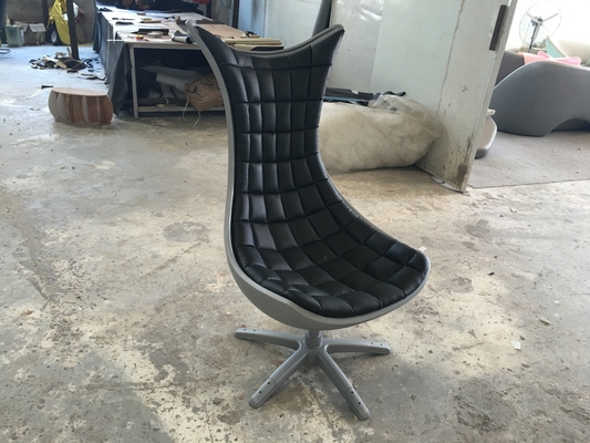 China Schwarze Tierfiberglas-Sessel-/Wohnzimmer-Meerjungfrau-Endstück-Stühle fournisseur
