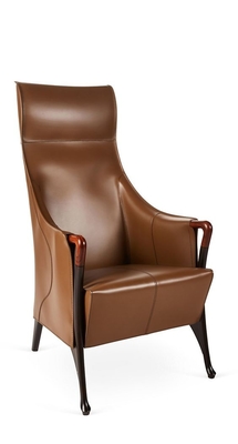 China Multi Dichte Progetti-Leder-Flügel-Stuhl, festes Holz, das Stühle speist fournisseur