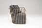 Phasen-Entwurfs-Braut-Schleier-Stuhl, Sofa-Metallklubsessel des Sitzer-2 mit Kissen fournisseur