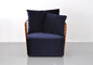 Phasen-Entwurfs-Braut-Schleier-Stuhl, Sofa-Metallklubsessel des Sitzer-2 mit Kissen fournisseur