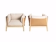 Aufenthaltsraum-Raum-modernes gepolstertes Sofa für Freizeit-Gewebe-Holzbeine SGS fournisseur