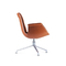 FK-Aufenthaltsraum-moderner klassischer Büro-Stuhl-niedriger hinteres Leder-gebürsteter Metallfuß-Eimer fournisseur