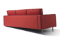 Modernes klassisches Sofa Freizeit Cappellini mit Metallbein-Beispielraum-Möbeln fournisseur