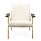 Wohnzimmer Ingmar-Klubsessel, moderne Möbel-Stühle mit Champagne-Goldfuß fournisseur