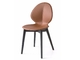 Gepolsterter Tan-Lederstuhl nach Maß, Stuhl des MrSmith-Studio-Basilikum-W fournisseur
