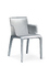 Gio-Stuhl-Walter-Hügel-Fiberglas, das den Stuhl-Schaum geformt mit Stahlsubframe speist fournisseur