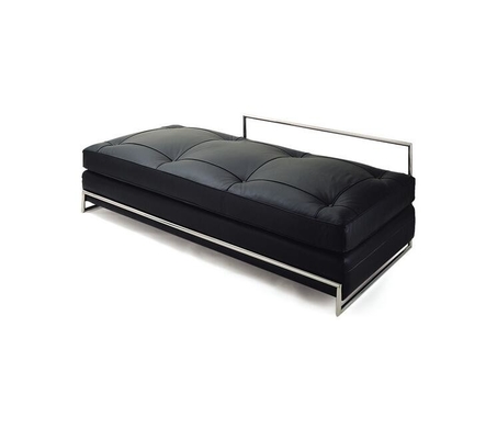 China Graues Daybed-Rohrgestell ledernes abnehmbares modernes klassisches Sofa Eileen fournisseur