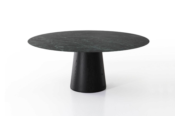 China Marmorplatte-Teakholz-hölzerne Tabellen-rundes Raum-Möbel SGS-übersichtliches Design 60 Kilogramm fournisseur