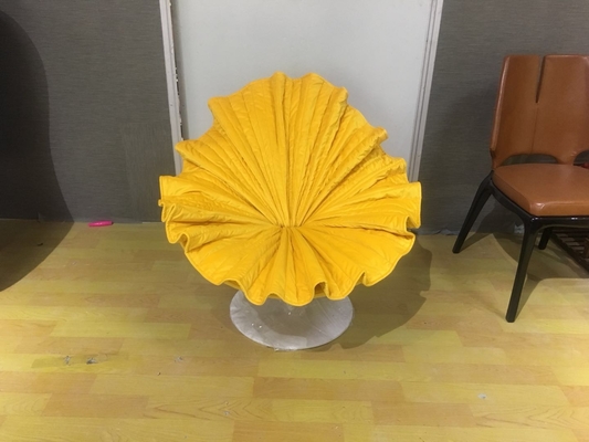 China Einfacher Blüten-Stuhl Kenneths Cobonpue/schöner Senf-Gelb-Lehnsessel fournisseur