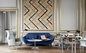 Sofa Textilverpackungs-Jaime Hayon Favn, Metallfuß-Replik-Wohnzimmer-modernes Sofa fournisseur