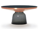 Ausgeglichenes Glas-Bell-Seiten-Wohnzimmer-Tabelle stellt ringsum Gold für Kaffee-Raum ein fournisseur