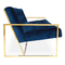 Europäisches Art Goldfinger-Wohnungs-Sofa-Schnittwohnzimmer mit Samt-Gewebe fournisseur