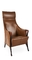 Multi Dichte Progetti-Leder-Flügel-Stuhl, festes Holz, das Stühle speist fournisseur